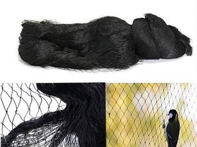 Black HDPE Knitting anti Bird Netting